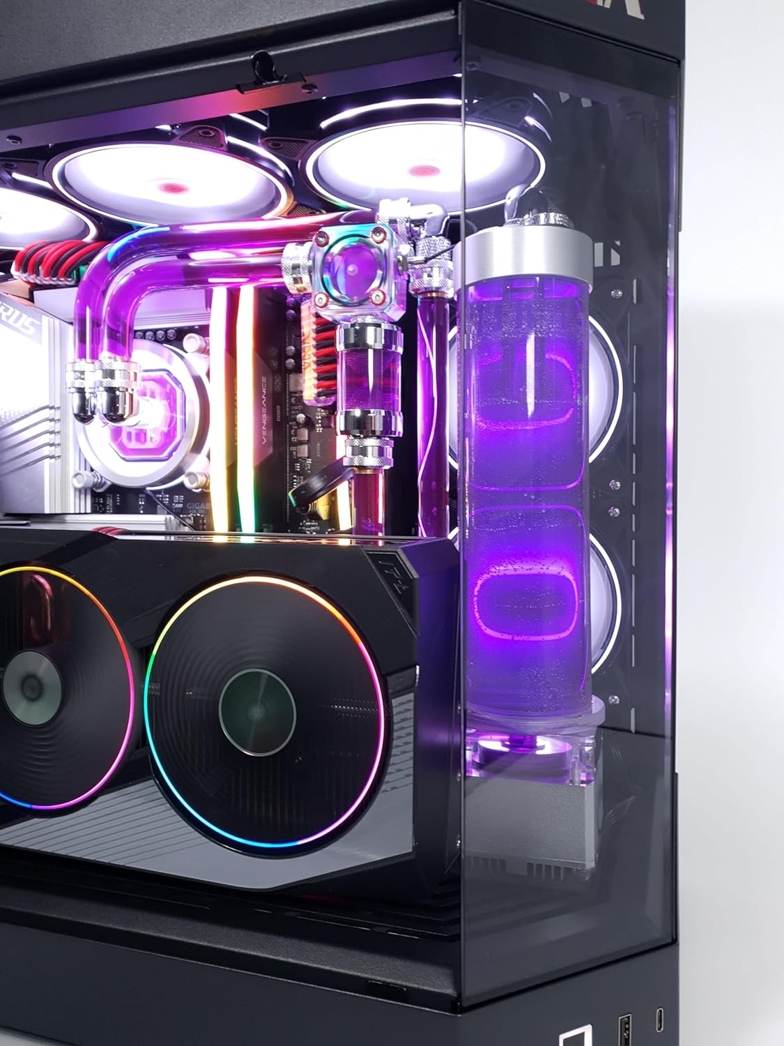 VIXIA High End Custom Watercooled Gaming PC - Intel Core i9 14900K - Gigabyte Aero GeForce RTX 4090 - Corsair DDR5 64GB - Samsung 990 Pro PCIe4.0 NVME 2TB - Hyte Y60 Black - VXS-70B image 3 VIXIA High End Custom Watercooled Gaming PC - Intel Core i9 14900K - Gigabyte Aero GeForce RTX 4090 - Corsair DDR5 64GB - Samsung 990 Pro PCIe4.0 NVME 2TB - Hyte Y60 Black - VXS-70B image 3